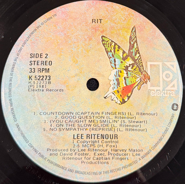 Lee Ritenour : Rit (LP, Album, Iri)