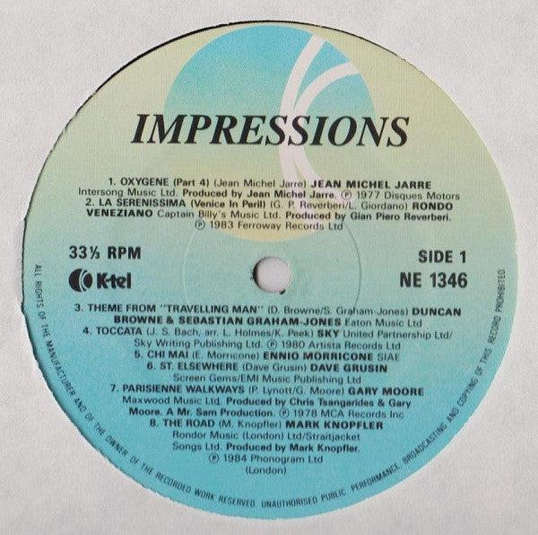 Various : Impressions (15 Instrumental Images) (LP, Comp)