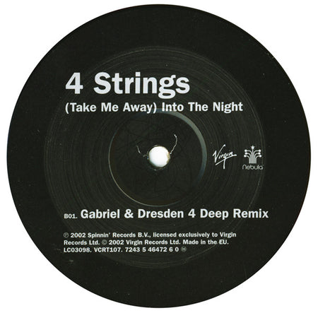 4 Strings : (Take Me Away) Into The Night (12", Single)