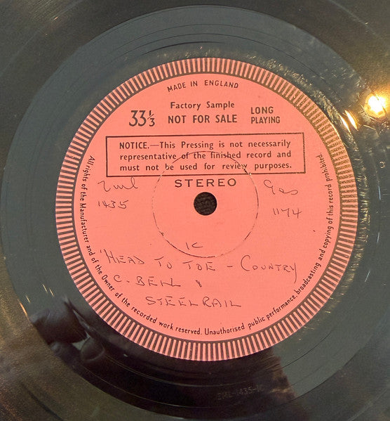 Crawford Bell And Steelrail : "Head To Toe"- Country (LP, Album, TP, Tes)