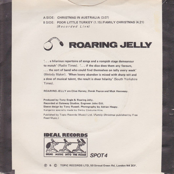 Roaring Jelly : Christmas In Australia (7", Single)