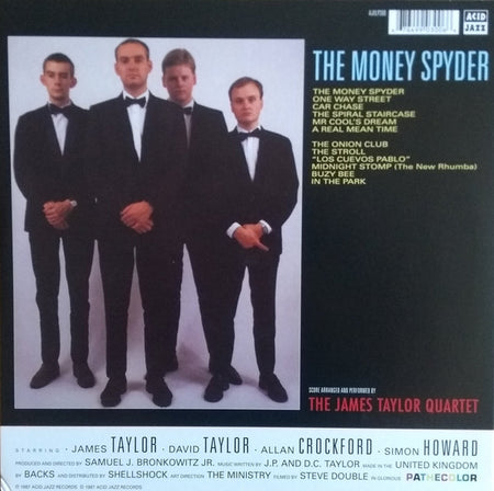The James Taylor Quartet : The Money Spyder (LP, Album, Ltd, RE, 180)