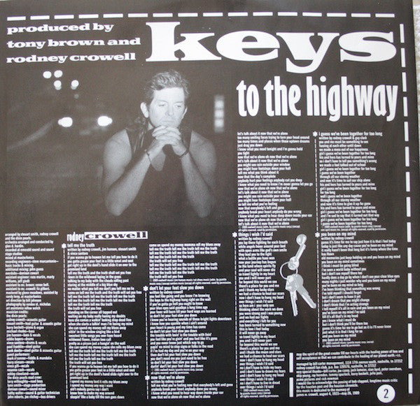 Rodney Crowell : Keys To The Highway (LP, Album)
