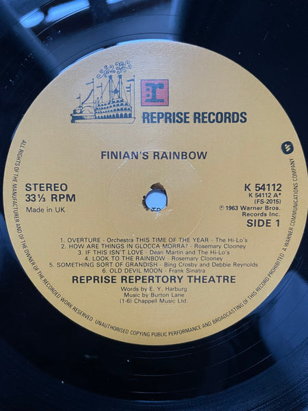 Various : Reprise Musical Repertory Theatre Presents: Finian's Rainbow (LP, Album)
