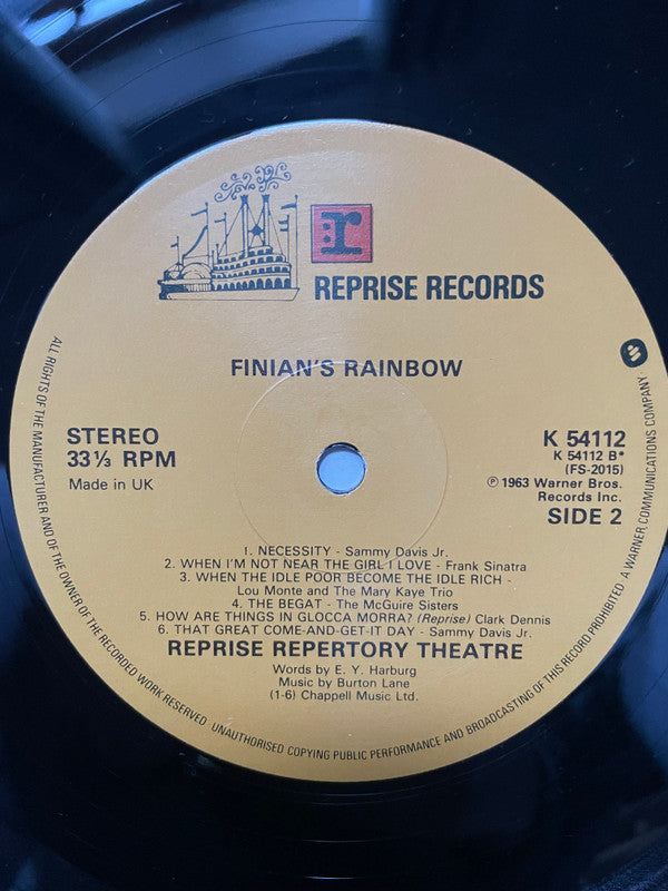 Various : Reprise Musical Repertory Theatre Presents: Finian's Rainbow (LP, Album)
