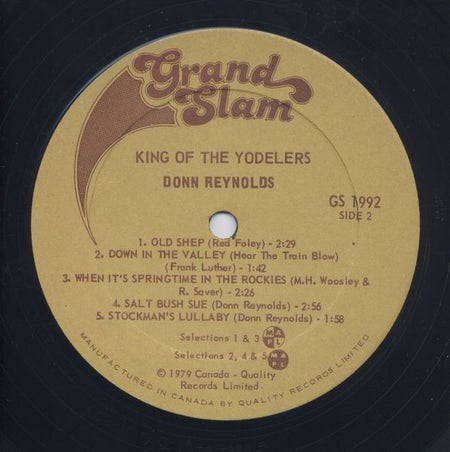 Donn Reynolds : King Of The Yodelers (LP, Album)