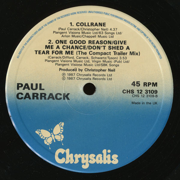 Paul Carrack : When You Walk In The Room (12", Single)