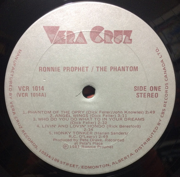 Ronnie Prophet : The Phantom (LP, Album)