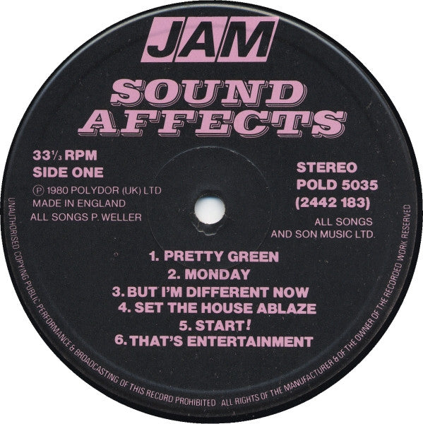 The Jam : Sound Affects (LP, Album)