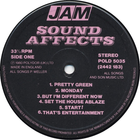 The Jam : Sound Affects (LP, Album)