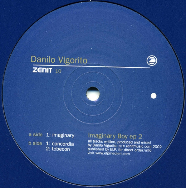 Danilo Vigorito : Imaginary Boy EP 2 (12", EP)