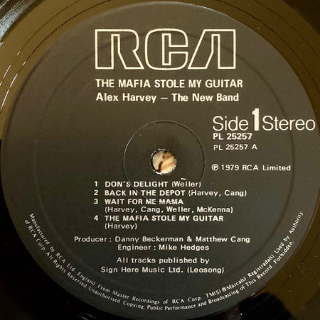 Alex Harvey - The New Band : The Mafia Stole My Guitar (LP, Album)