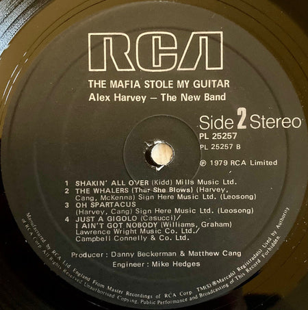 Alex Harvey - The New Band : The Mafia Stole My Guitar (LP, Album)