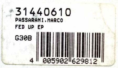 Marco Passarani Feat. Orlando Occhio : Fed Up (12")