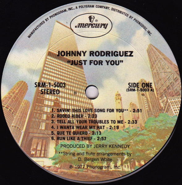 Johnny Rodriguez (4) : Just For You (LP, Album, Pit)