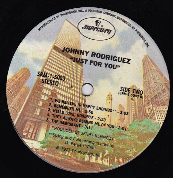 Johnny Rodriguez (4) : Just For You (LP, Album, Pit)
