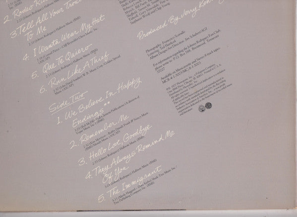 Johnny Rodriguez (4) : Just For You (LP, Album, Pit)