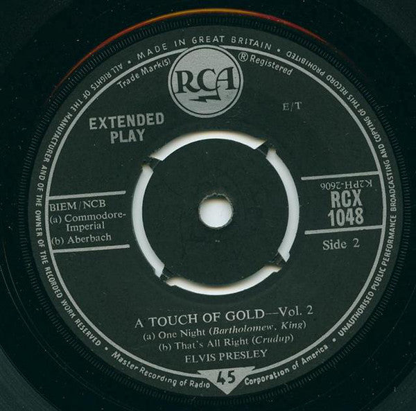 Elvis Presley : A Touch Of Gold Vol. 2 (7", EP)