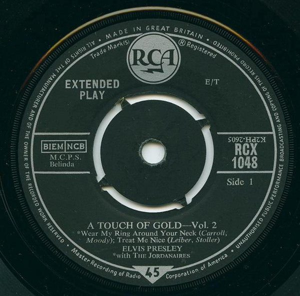 Elvis Presley : A Touch Of Gold Vol. 2 (7", EP)