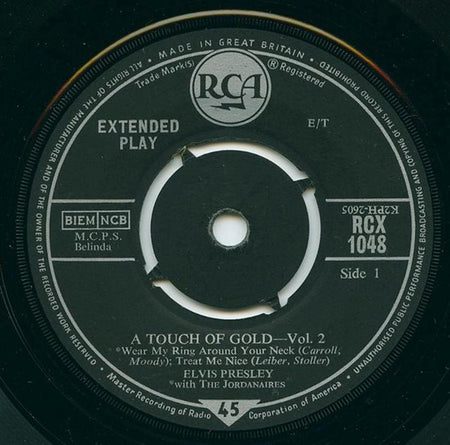 Elvis Presley : A Touch Of Gold Vol. 2 (7", EP)
