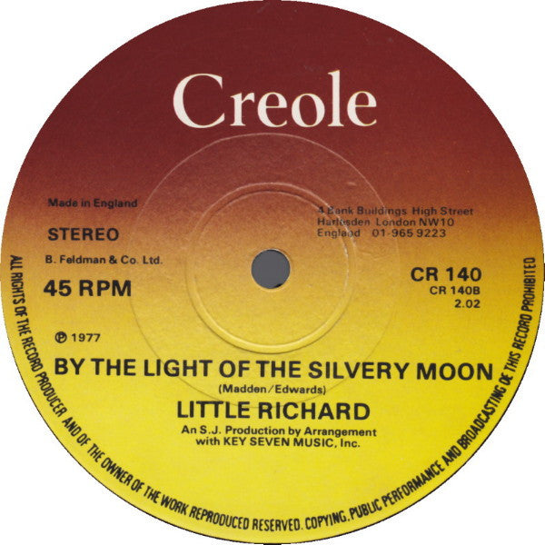 Little Richard : Good Golly Miss Molly ! / Rip It Up / By The Light Of The Silvery Moon (12")