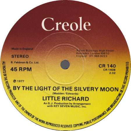 Little Richard : Good Golly Miss Molly ! / Rip It Up / By The Light Of The Silvery Moon (12")