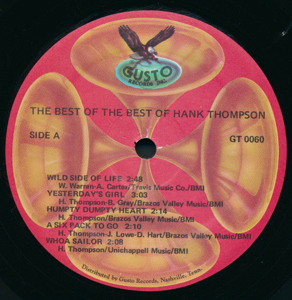 Hank Thompson : The Best Of The Best Of Hank Thompson (LP, Comp)