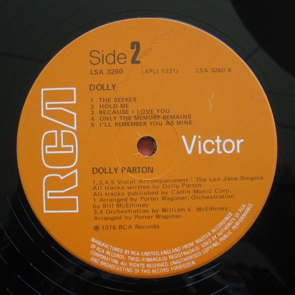 Dolly Parton : Dolly (The Seeker / We Used To) (LP, Album)
