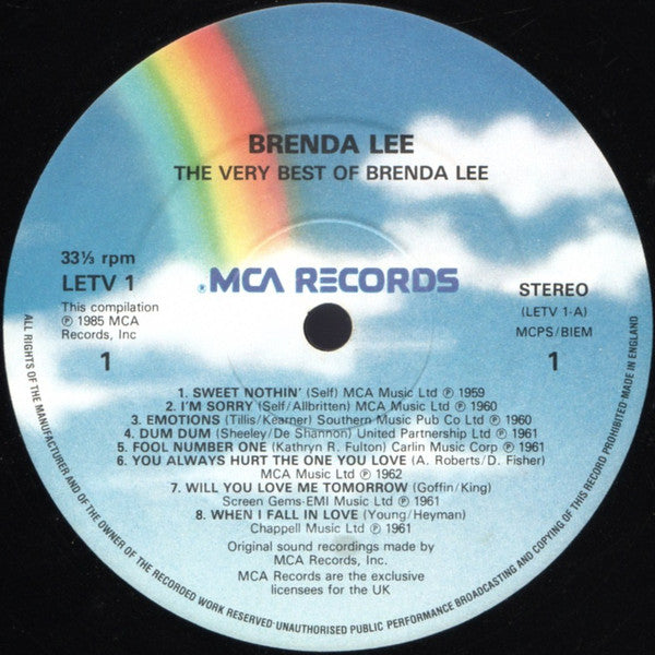 Brenda Lee : The Very Best Of Brenda Lee (2xLP, Comp, Gat)