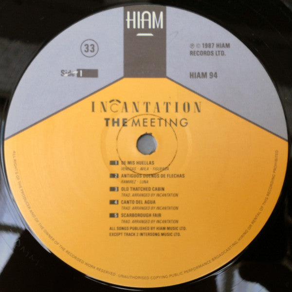Incantation (2) : The Meeting (LP, Album, Sta)