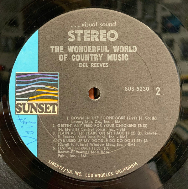 Del Reeves : The Wonderful World Of Country Music (LP, Comp)