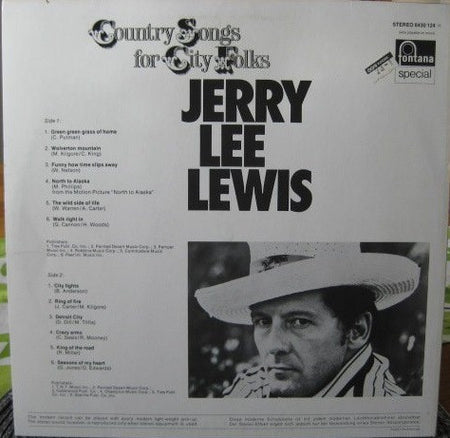 Jerry Lee Lewis : Country Songs For City Folks (LP, Album)