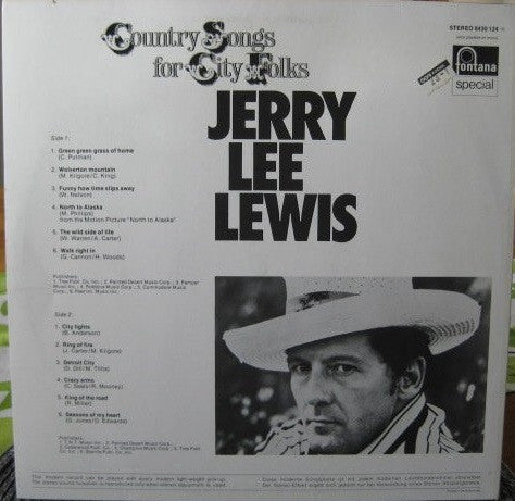 Jerry Lee Lewis : Country Songs For City Folks (LP, Album)
