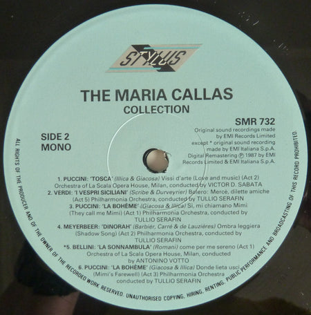 Maria Callas : The Maria Callas Collection (2xLP, Comp, Mono)
