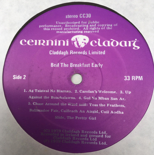 The Chieftains : Chieftains 9: Boil The Breakfast Early (LP)