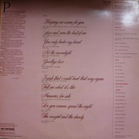 Brenda Lee : Even Better (LP, Album)