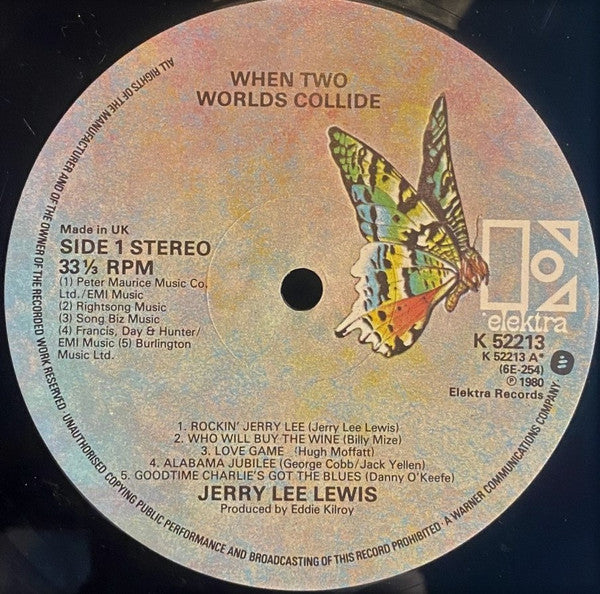 Jerry Lee Lewis : When Two Worlds Collide (LP, Album)