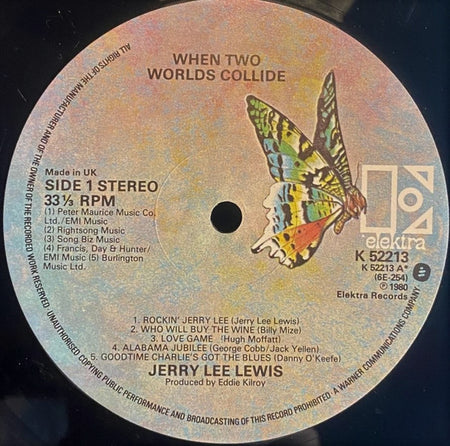 Jerry Lee Lewis : When Two Worlds Collide (LP, Album)