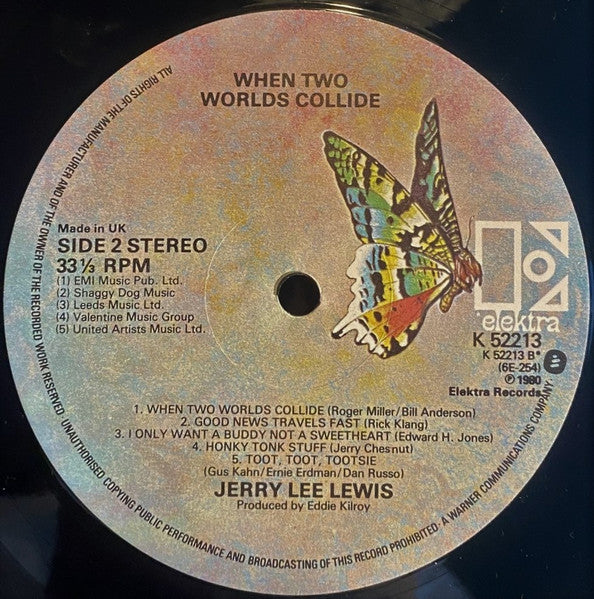 Jerry Lee Lewis : When Two Worlds Collide (LP, Album)