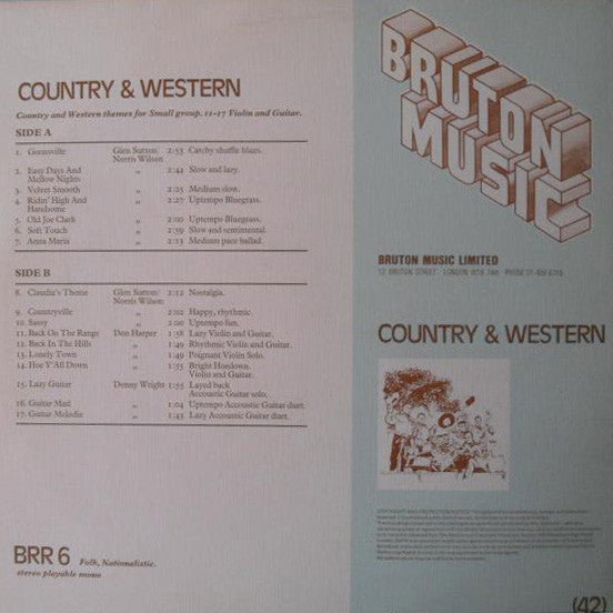 Various : Country & Western (LP)