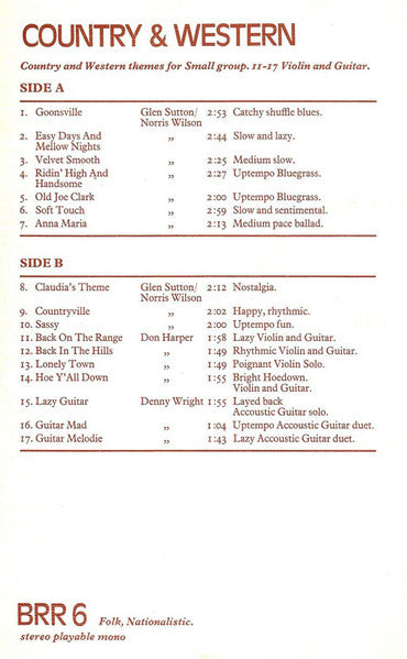 Various : Country & Western (LP)