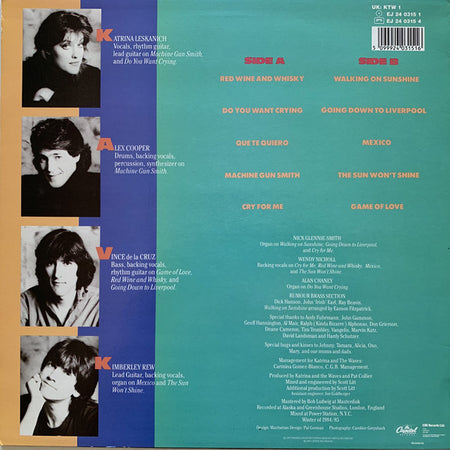 Katrina And The Waves : Katrina And The Waves (LP, Album)