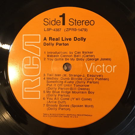 Dolly Parton : A Real Live Dolly (LP, Album, Ind)