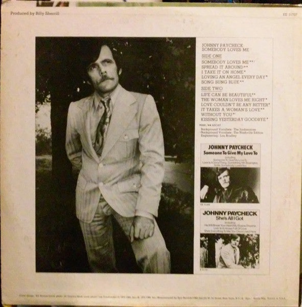Johnny Paycheck : Somebody Loves Me (LP, Album, Ter)