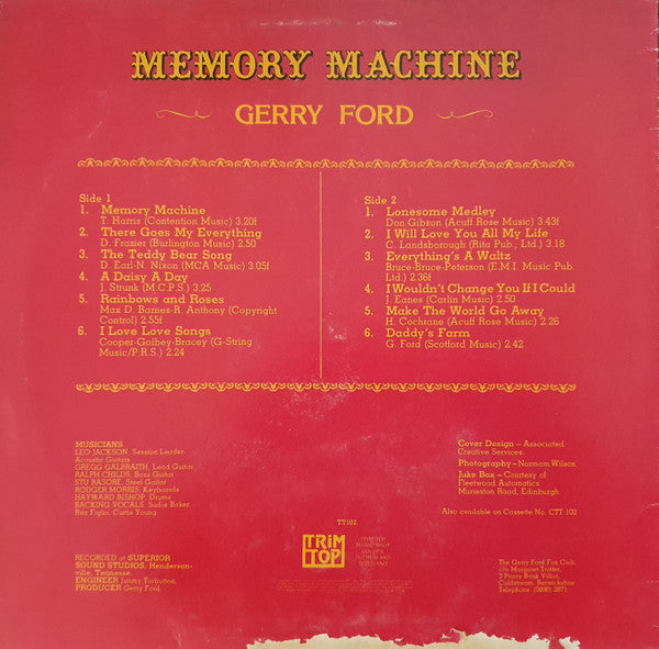 Gerry Ford : Memory Machine (LP, Album)