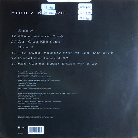 Chanté Moore : Free / Sail On (12")