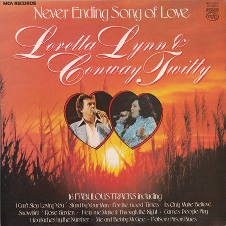 Loretta Lynn & Conway Twitty, Conway Twitty & Loretta Lynn : Never Ending Song Of Love (LP, Comp, RE, RP)