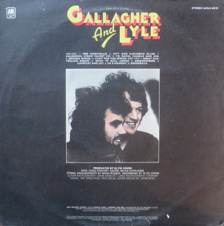 Gallagher & Lyle : Gallagher And Lyle (LP, Album, RE)