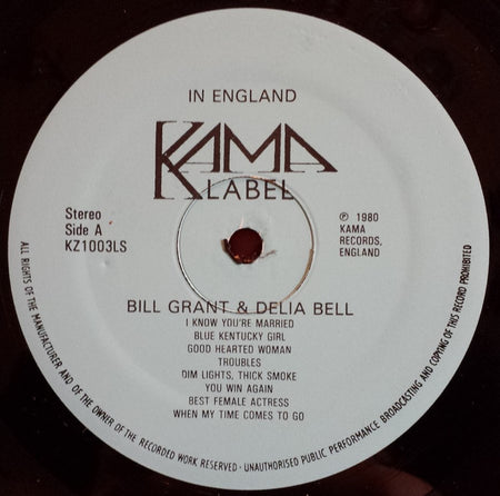 Bill Grant (2) And Delia Bell : In England (LP, Album)
