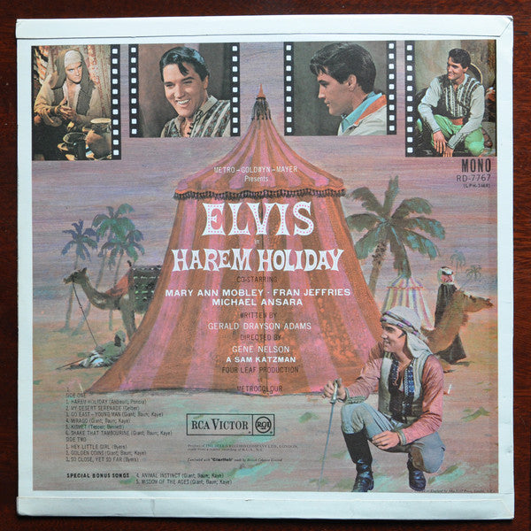 Elvis Presley : Harem Holiday (LP, Album, Mono)